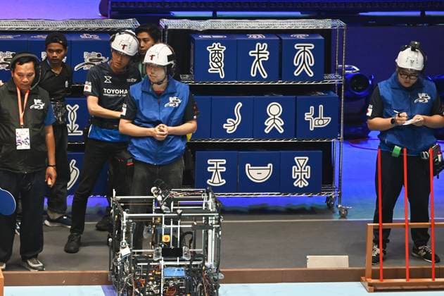 RECORD DATE NOT STATED ABU Asia-Pacific Robot Contest In Hong Kong Students of Toyohashi University of Technology during a match of ABU Asia-Pacific Robot Contest on August 23, 2026 in Hong Kong. (Photo by Kobe Li Nexpher Images) Hong Kong
