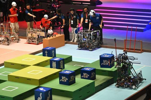 RECORD DATE NOT STATED ABU Asia-Pacific Robot Contest In Hong Kong Students of Toyohashi University of Technology during a match of ABU Asia-Pacific Robot Contest on August 23, 2026 in Hong Kong. (Photo by Kobe Li Nexpher Images) Hong Kong