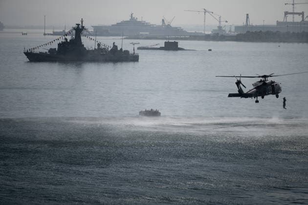 TEKNOFEST Blue Homeland KOCAELI, TURKIYE - AUGUST 23: Turkish Naval Forces Command s Underwater Offense (SAT) and Underwater Defense (SAS) commandos perform during TEKNOFEST Blue Homeland, organized under the leadership of the Turkish Ministry of National Defense and the Turkiye Technology Team Foundation (T3 Foundation), with Anadolu as its Global Communications Partner, in Kocaeli, Turkiye, on August 23, 2026. Sebnem Coskun Anadolu Kocaeli Turkey. Editorial use only. Please get in touch for any other usage.  Copyright: x2026xAnadoluxSebnemxCoskunx