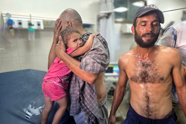 Wounded Palestinians Arrive at Nasser Medical Complex After Israeli Strike Palestinians transport seven wounded people, including children, to Nasser Medical Complex in Khan Younis, in the southern Gaza Strip, on August 23, 2026, following an Israeli strike that targeted civilians in Khan Younis refugee camp. Photo by Tariq Mohammad APA Images Khan Yunis Gaza Strip Palestinian Territory 230826_Khan_Yunis_TM_03(14) Copyright: xapaimagesxTariqxMohammad xapaimagesx