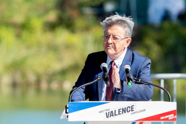 AMFIS La France Insoumise s Annual Summer University Meeting with Jean-Luc Mélenchon — AMFIS Meeting with Jean-Luc Mélenchon 459086 August 23, 2026 Drôme, Châteauneuf-sur-Isère, France  Copyright: xMaksxHimx xStarfacex STAR_459086_018