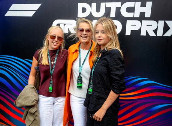 23-08-2026 Zandvoort Princess Mabel and Countess Zaria and Luana at the F1 Grand Prix of The Netherlands at Circuit Zandvoort. Â  Copyright: xPPEx