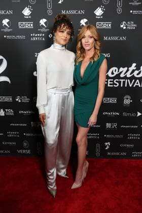 22nd Annual Hollyshorts Film Festival Closing Nigh Los Angeles CA Aug 23: Katherine McNamara & Nathalie Emmanuel at The 22nd Annual Hollyshorts Film Festival Closing Night Credit: Admedia EDITORIAL USE ONLY  Copyright: xx AdMediax admphotosthree012415