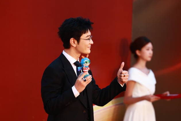CHANGCHUN, CHINA - AUGUST 23: Actor Huang Xiaoming arrives at the red carpet for the opening of the 21st Changchun Film Festival on August 23, 2026 in Changchun, Jilin Province of China.  Copyright: xVCGx 111661785252