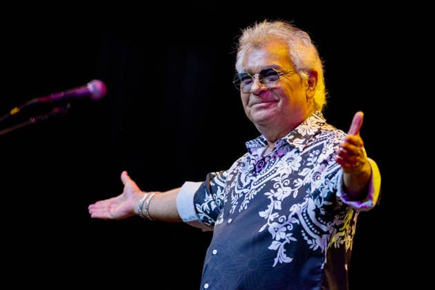 August 23, 2026, Vienna, Virginia, USA: Founder and lead singer Nicolas Reyes of the Gipsy Kings and his band perform their high-energy fusion of flamenco, rumba, salsa, and pop, featuring iconic songs, at the Filene Center at Wolf Trap in Vienna, Virginia, on Sunday, August 23, 2026. Vienna USA  - ZUMAkh2_ 20260823_znp_kh2_047 Copyright: xAlixKhalighx