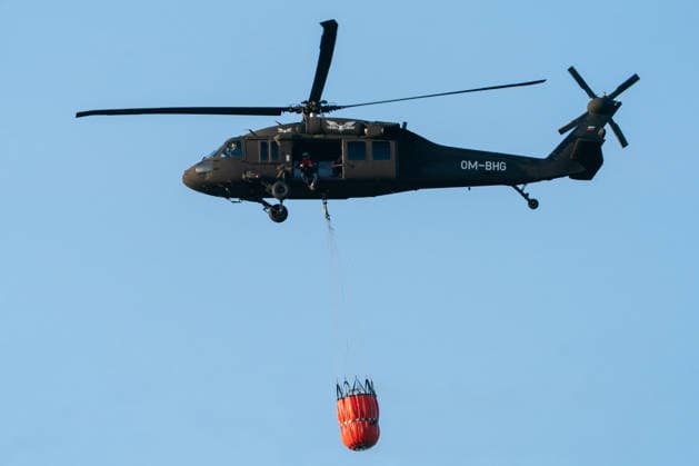 August 24, 2026, Kajtasovo, Vojvodina, Serbia: 2026823, Kajtasovo, Serbia -The European Union is actively assisting Serbia in battling severe wildfires at Serbia s request through the EU Civil Protection Mechanism, deploying four firefighting helicopters from Romania, Slovakia, the Czech Republic, and Germany, alongside ground response teams to contain large blazes like the one in the Deliblato Sands. A Slovak Black Hawk helicopter. Kajtasovo Serbia  - ZUMAd223 20260824_zip_d223_005 Copyright: xMarkoxDimicx