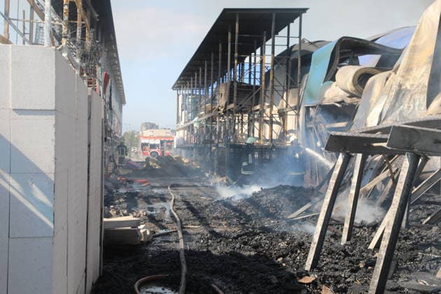 Five injured in Russian strikes on warehouse facilities in Ukraine s Odesa ODESA, UKRAINE - AUGUST 24: Firefighters work at a damaged warehouse facility following a Russian strike in the Odesa, Ukraine, on August 24, 2026. According to local authorities, five people were injured in strikes targeting warehouse facilities, with three hospitalized in moderate condition. Emergency crews continue to clear the aftermath of the attack at the affected sites. Arthur Shvits Anadolu Odessa Ukraine. Editorial use only. Please get in touch for any other usage.  Copyright: x2026xAnadoluxArthurxShvitsx
