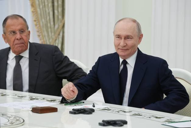 Russia India 9227892 24.08.2026 Russian President Vladimir Putin attends a meeting with Indian Foreign Minister Subrahmanyam Jaishankar at the Kremlin in Moscow, Russia. Russian Foreign Minister Sergey Lavrov, is at left. Sergei Karpukhin Sputnik Moscow Russia  Copyright: xSergeixKarpukhinx
