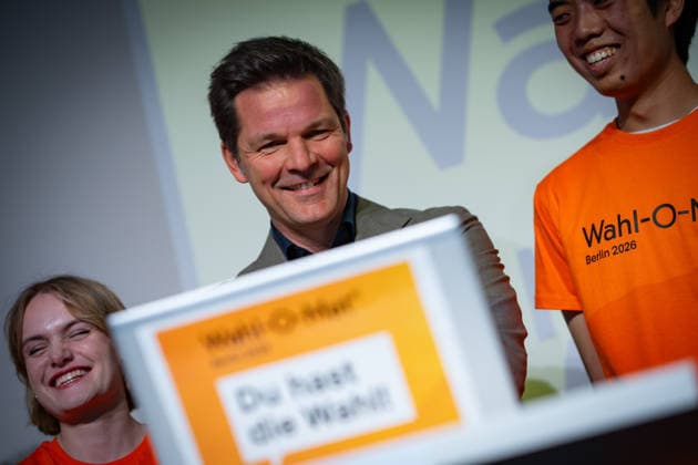 LEERTEXT CAPTION;Wahl-o-Mat zur Berliner Landeswahl 2026 geht online - Vorstellung des Wahl-o-Maten, Berlin Berlin Deutschland Berliner Landeszentrale für pol *** EMPTY TEXT CAPTION Wahl o Mat for the 2026 Berlin State Election Goes Online: Introduction to Wahl o Mat, Berlin, Berlin, Germany, Berlin State Office for Pol