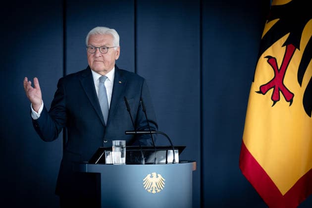 Schlüsselübergabe, temporärer Amtssitz, Bundespräsident, Frank-Walter Steinmeier Berlin, Amtssitz am Spreebogen, Ansprache, Schlüsselübergabe, temporärer Amtssitz, Bundespräsident, Frank-Walter Steinmeier Berlin Berlin GER *** Key handover, temporary official residence, Federal President, Frank-Walter Steinmeier, Berlin, official residence at Spreebogen, speech, key handover, temporary official residence, Federal President, Frank-Walter Steinmeier, Berlin, Berlin, GER