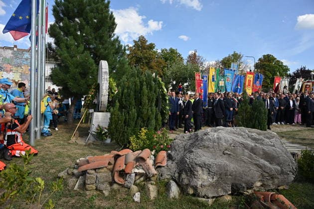 IPA87765605 - Amatrice, Central Italy Earthquake, Giorgia Meloni in Amatrice for the ceremony marking the tenth anniversary  Copyright: xGianlucaxVannicellix xGianlucaxVannicellix 87765605