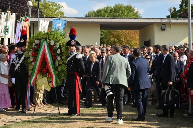 IPA87765612 - Amatrice, Central Italy Earthquake: Giorgia Meloni in Amatrice for the ceremony marking the 10th anniversary  Copyright: xGianlucaxVannicellix xGianlucaxVannicellix 87765612