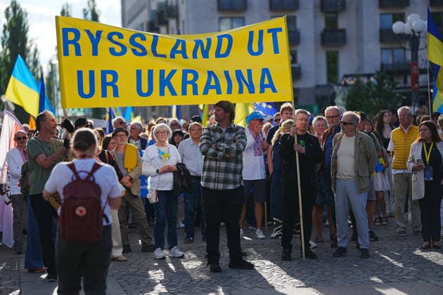 STOCKHOLM, SVERIGE 20260824 Ukrainas självständighetsdag firas med en manifestation pa Medborgarplatsen samt marsch till Sergels torg i Stockholm pa mandagen. STOCKHOLM SVERIGE x10658x *** STOCKHOLM, SWEDEN 20260824 Ukraine s Independence Day will be celebrated with a rally at Medborgarplatsen and a march to Sergels Torg in Stockholm on Monday STOCKHOLM SWEDEN x10658x  Copyright: xMagnusxLejhall TTx UKRAINAS SJÄLVSTÄNDIGHETSDAG STOCKHOLM cbobj6pwwSQ
