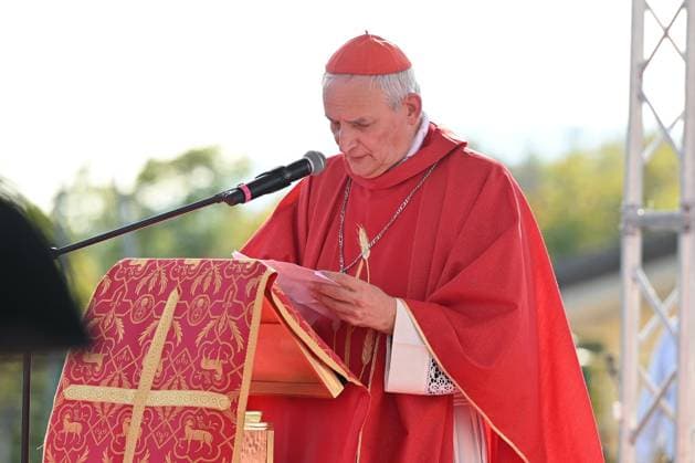 IPA87766889 - Amatrice, Central Italy Earthquake: Cardinal Matteo Zuppi in Amatrice for the ceremony marking the tenth anniversary  Copyright: xGianlucaxVannicellix xGianlucaxVannicellix 87766889.jpeg