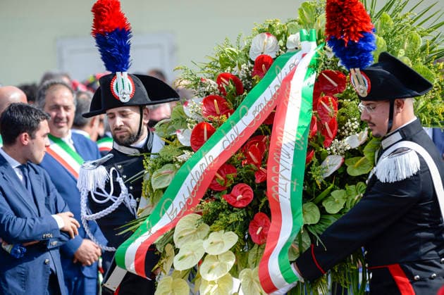 IPA87767480 - Amatrice: Memorial Ceremony for the Victims of the August 2016 Earthquake  Copyright: xSTEFANOxCAROFEIx xSTEFANOxCAROFEIx xFOTOGRAMMAx 87767480