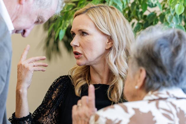 24.08.2026. Düsseldorf. Veronica Ferres bei der Verleihung des Verdienstordens des Landes Nordrhein-Westfalen anlässlich des 80. Landesgeburtstages. Düsseldorf Staatskanzlei Nordrhein-Westfalen Deutschland *** August 24, 2026, Düsseldorf: Veronica Ferres at the award ceremony for the Order of Merit of the State of North Rhine-Westphalia on the occasion of the state’s 80th anniversary. Düsseldorf, State Chancellery of North Rhine-Westphalia, Germany