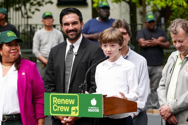 Mamdani Announces Renew Crew: New York, NY- August 24: New York City Mayor Zohran Kwame Mamdani announces the launch of Renew Crew a team of two dozen painter electricians, plumbers and many other trade specialist with the aim to bring quick and fast improvements at New York City Playgrounds and Rec Centers Credit: Camara Porter AdMedia EDITORIAL USE ONLY  Copyright: xx AdMediax admphotosthree012626