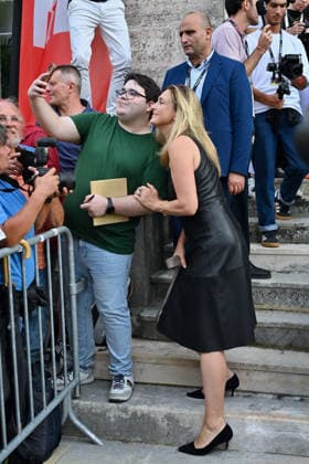 Opening Red Carpet 19th Angouleme French-Speaking Film Festival Julie Gayet attends the Opening Red Carpet at the 19th Angouleme French-Speaking Film Festival on August 24, 2026 in Angouleme, France. Photo by Franck Castel ABACAPRESS.COM Angouleme  Copyright: xCastelxFranck ABACAx