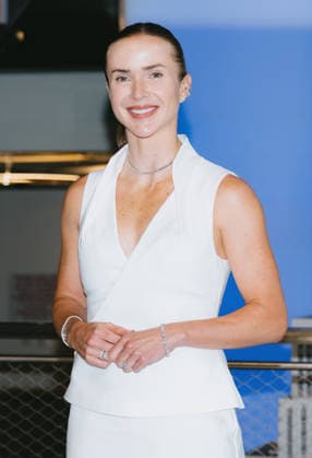 August 24, 2026, New York, Ny, United States: Elina Svitolina lights the Empire State Building in honor of Ukrainian Independence Day in partnership with the Consulate General of Ukraine in New York. Held at Empire State Building in New York. Dinara Khairova Zuma Press August 24, 2026. New York United States - ZUMAp281 20260824_zea_p281_004 Copyright: xPhotoxImagexPressx