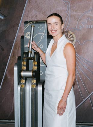 August 24, 2026, New York, Ny, United States: Elina Svitolina lights the Empire State Building in honor of Ukrainian Independence Day in partnership with the Consulate General of Ukraine in New York. Held at Empire State Building in New York. Dinara Khairova Zuma Press August 24, 2026. New York United States  - ZUMAp281 20260824_zea_p281_015 Copyright: xPhotoxImagexPressx