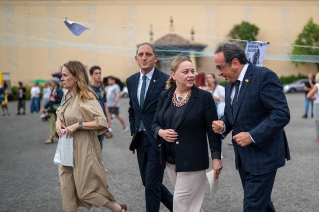 Josep Rull Closes the 35th Anniversary of Ukraine s Independence in Barcelona The president of the Catalan Parliament, Josep Rull, alongside the Ukrainian ambassador to Spain, Yuliia Sokolovska, during the closing ceremony of the 35th anniversary of Ukraine’s independence, on August 24, 2026, in Barcelona, Catalonia, Spain. Rull participated in the event commemorating the 35th anniversary of Ukraine’s independence, proclaimed on August 24, 1991, following the dissolution of the Soviet Union. The event featured a set by Ukrainian DJs and an exhibition of Ukrainian handicrafts. AUGUST 24, 2026 Lorena Sopê Barcelona, Catalonia Barcelona, Catalonia, Spain  Copyright: xLorenaxSopÃªnax 7730666