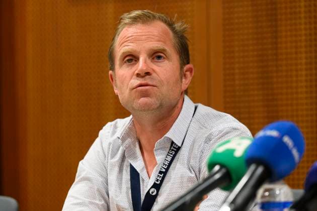Child Body Found in Onhaye Press Conference NAMUR, BELGIUM - AUGUST 24: David Rimbaud, Missing Persons Unit pictured during a press conference regarding the find of young boys dead body, named Timeo on August 24, 2026 in Namur, Belgium, 24 08 2026 Namur Belgium  Copyright: xPhilipxReynaersx