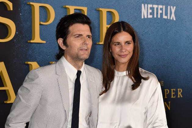Netflix s The Whisper Man Premiere NEW YORK, NY - AUGUST 24: Adam Scott and Naomi Scott at the Netflix New York Premiere of The Whisper Man at The Paris Theatre on August 24, 2026 in New York City. Credit: John Fycke AdMedia New York City New York USA EDITORIAL USE ONLY  Copyright: xx JohnxFycke AdMediax admphotosthree012644