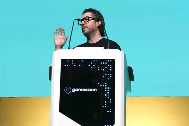 Kyle Billings bei der Verleihung der gamescon dev Awards 2026 in der Koelmesse. Köln, 24.08.2026 *** Kyle Billings at the 2026 gamescon dev Awards ceremony at Koelmesse in Cologne, August 24, 2026 Foto:xR.xStoffelsx xFuturexImagex dev_awards_6802