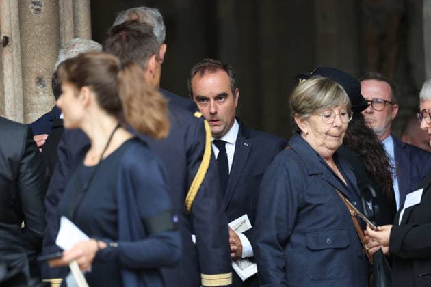 Francois Patriat Funeral - Semur-en-Auxois Sebastien Lecornu during the funeral of French senator and former minister François Patriat at the Collégiale Notre-Dame in his birth town of Semur-en-Auxois, Côte-d’Or, France on August 25, 2026. Patriat, former Socialist ,was the group leader of Macron s party in the Senate. He died at 83 following a serious cycling accident. Photo by Raphael Lafargue ABACAPRESS.COM Semur-en-Auxois France  Copyright: xLafarguexRaphael ABACAx