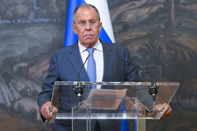 Russia Vatican 9228328 25.08.2026 Russian Foreign Minister Sergey Lavrov attends a joint news conference with Vatican s Secretary for Relations with States archbishop Paul Richard Gallagher following a meeting in Moscow, Russia. Sergey Guneev Sputnik Moscow Russia  Copyright: xSergeyxGuneevx