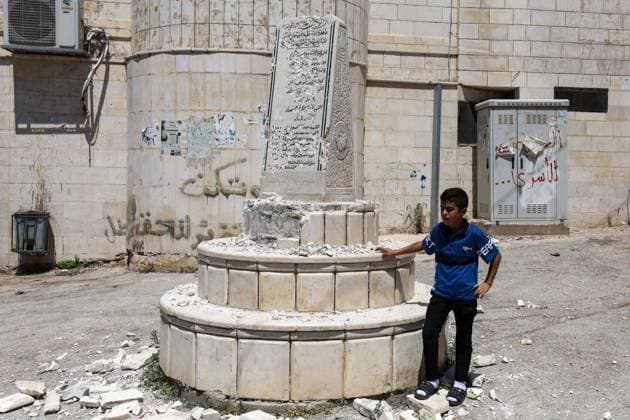 Far-right Israeli lawmaker smashes Palestinian memorial in West Bank NABLUS, WEST BANK, PALESTINE - AUGUST 25: Palestinians inspect the damage to a Palestinian memorial, which was smashed with a sledgehammer by far-right Israeli lawmaker Zvi Sukkot and those accompanying him, who entered the village of Madama near Nablus in the northern West Bank under the protection of Israeli soldiers, on August 25, 2026. Far-right lawmaker Sukkot and those accompanying him raided the village of Madama in Nablus in the early morning under the protection of Israeli soldiers. Far-right Israeli lawmaker Zvi Sukkot along with three people accompanying him, smashed the memorial with sledgehammers and also recorded the others attacking the memorial with his pho  Copyright: x2026xAnadoluxNedalxEshtayahx