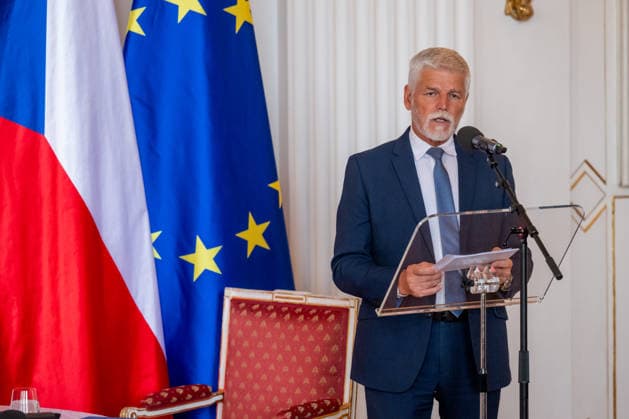 Czech President Petr Pavel speaks during his meeting with heads of Czech Republic s diplomatic missions abroad on August 25, 2026, at the Prague Castle, in Prague, Czech Republic. (CTKxPhoto OndrejxDeml) CTKPhotoP2026082504040  CTKPhotoP2026082504040