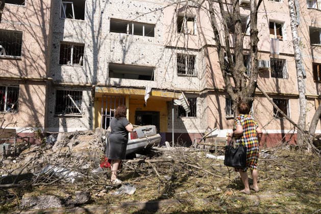 August 25, 2026, Kramatorsk, Donetsk Oblast, Ukraine: Aftermath of a Russian glide bomb attack in a residential neighbourhood in the city of Kramatorsk, Donetsk Oblast, Ukraine Kramatorsk Ukraine  - ZUMAm350 20260825_zip_m350_001 Copyright: xCameronxJones-Manleyx