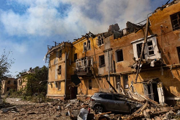 Aftermath of Russian attack on Ukraine s Kramatorsk KRAMATORSK, UKRAINE - AUGUST 25: A view of a residential building destroyed and charred following a Russian airstrike in Kramatorsk, Ukraine, on August 25, 2026. Francisco Richart Anadolu Kramatorsk Ukraine. Editorial use only. Please get in touch for any other usage.  Copyright: x2026xAnadoluxFranciscoxRichartx