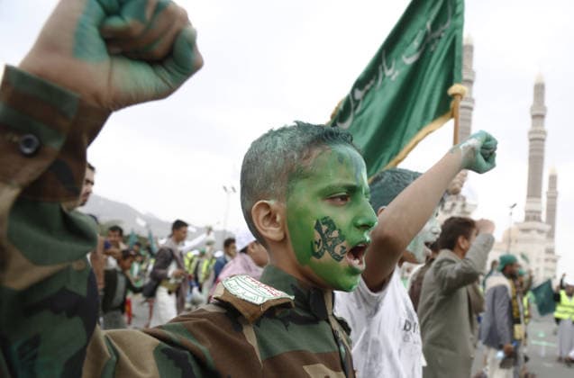 Mawlid al-Nabi in Yemen SANAA, YEMEN - AUGUST 25: Tens of thousands Muslims gathered at Al-Sabeen Square for a celebration marking Mawlid al-Nabi, commemorating the birth of Prophet Muhammad in Sanaa, Yemen on August 25, 2026. Attendees listened to a speech by Houthi leader Abdul-Malik al-Houthi on large screens. Mohammed Hamoud Anadolu Sanaa Yemen. Editorial use only. Please get in touch for any other usage.  Copyright: x2026xAnadoluxMohammedxHamoudx