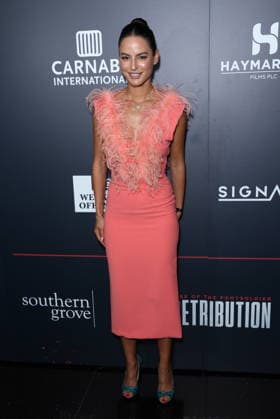 . 25 08 2026. London, United Kingdom. Spanish actress Jana Perez arriving at the Rise of The Footsoldier : Retribution premiere in London.  xStephenxLockx xi-Imagesx IIM-26960-0008