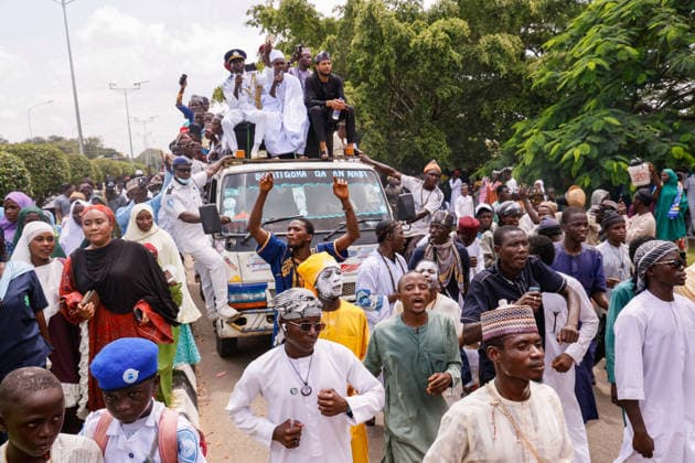 Mawlid al-Nabi in Nigeria ABUJA, NIGERIA - AUGUST 25: Hundreds of Muslims gathered to mark Mawlid al-Nabi, commemorating the birth of Prophet Muhammad in Abuja, Nigeria on August 25, 2026. Participants wearing colorful clothing, marched through the streets, waving, praying and chanting religious hymns. Emmanuel Osodi Anadolu Abuja Nigeria. Editorial use only. Please get in touch for any other usage.  Copyright: x2026xAnadoluxEmmanuelxOsodix