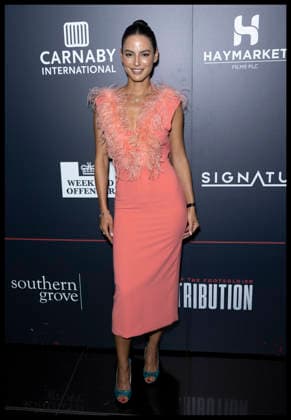 . 25 08 2026. London, United Kingdom. Spanish actress Jana Perez arriving at the Rise of the Footsoldier : Retribution premiere in London.  xStephenxLockx xi-Imagesx IIM-26960-0014