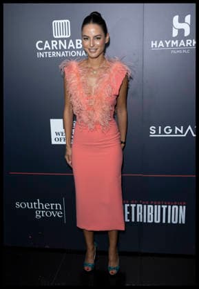 . 25 08 2026. London, United Kingdom. Spanish actress Jana Perez arriving at the Rise of the Footsoldier : Retribution premiere in London.  xStephenxLockx xi-Imagesx IIM-26960-0015