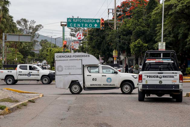 August 25, 2026, Chilpancingo, Guerrero, Mexico: An armed attack on one of the main avenues in the city of Chilpancingo in the state of Guerrero left three dead and one wounded. Violence in Guerrero has increased due to the dispute between the Ardillos and Tlacos criminal groups. Chilpancingo Mexico  - ZUMAj170 20260825_zip_j170_002 Copyright: xDavidxJuarezx