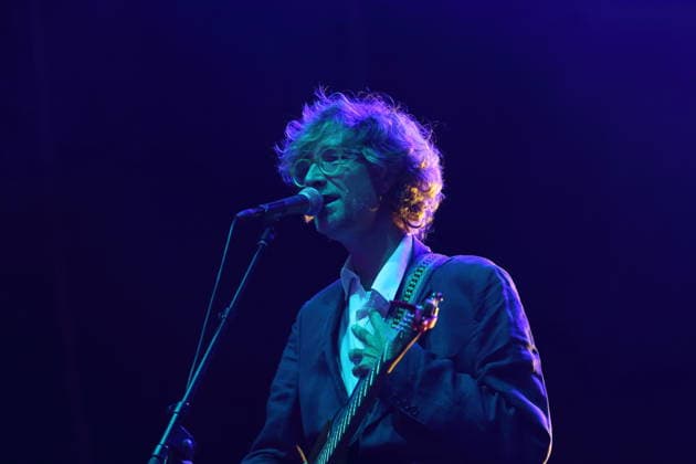 Erlend Oye von der Band The Whitest Boy Alive bei einem Open-Air-Konzert am Waschhaus in Potsdam, 25. August 2026. The Whitest Boy Alive Konzert Potsdam *** Erlend Oye of the band The Whitest Boy Alive at an open-air concert at the Waschhaus in Potsdam, August 25, 2026 The Whitest Boy Alive Concert Potsdam