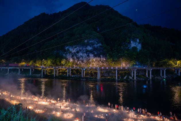 KAILI, CHINA - AUGUST 25: People burn paper offerings in designated areas to pay tribute to their departed loved ones ahead of the Zhongyuan Festival (Ghost Festival) on August 25, 2026 in Kaili, Guizhou Province of China. The Ghost Festival, also known as Zhongyuan Festival, is a traditional festival for paying respect to the dead.  Copyright: xVCGx 111662157003