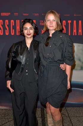 Nairi Hadodo and Devrim Lingnau at the special screening of the film *Staatsschutz* at Kino International in Berlin, August 25, 2026 Foto:xM.xBehrensx xFuturexImagex staatsschutz_6821