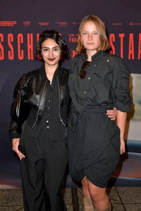 Nairi Hadodo and Devrim Lingnau at the special screening of the film *Staatsschutz* at Kino International in Berlin, August 25, 2026 Foto:xM.xBehrensx xFuturexImagex staatsschutz_6822