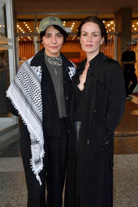 Pegah Ferydoni and Melika Foroutan at the special screening of the film *Staatsschutz* at Kino International in Berlin, August 25, 2026 Foto:xM.xBehrensx xFuturexImagex staatsschutz_6830