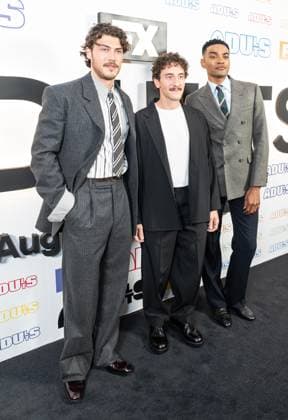August 25, 2026, Bronx, New York, USA: Jack Innanen, Malik Elassal and Owen Thiele attend premiere of Adults Season 2 by FX at Metrograph in New York, NY on August 25, 2026. Bronx USA - ZUMAr339 20260825_znp_r339_057 Copyright: xLevxRadinx
