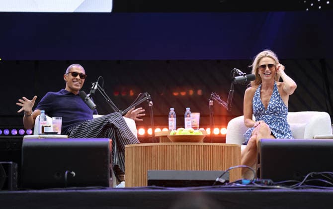 T.J. Holmes and Amy Robach at the US Open - NYC T.J. Holmes and Amy Robach are doing a live podcast at the US Open in New York, NY on August 25, 2026. Photo by Charles Guerin ABACAPRESS.COM New York City NY United Arab Emirates  Copyright: xGuerinxCharles ABACAx