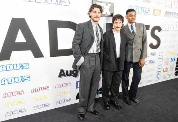 August 25, 2026, Bronx, New York, USA: Jack Innanen, Malik Elassal and Owen Thiele attend premiere of Adults Season 2 by FX at Metrograph in New York, NY on August 25, 2026. Bronx USA - ZUMAr339 20260825_znp_r339_058 Copyright: xLevxRadinx