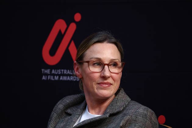 AI FILM AWARDS, Jennie Zeiher speaks during the inaugural Australian AI Film Awards at The Precinct in Brisbane, Queensland, Australia, Tuesday, August 25, 2026. ( NO ARCHIVING Brisbane Queensland Australia  Copyright: xJasonxO Brienx 20260826169141688448