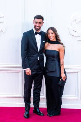 PFA Awards 2026 Arrivals Sports personalities and celebrities arrive at the Opera House in Manchester ahead of the PFA Awards 2026 Featuring: Bruno Fernandez, Ana Pinho Where: Manchester, United Kingdom When: 25 Aug 2026 Credit: Graham Finney WENN Manchester United Kingdom Copyright: xWENNx wenn41604441 x wenn41604441